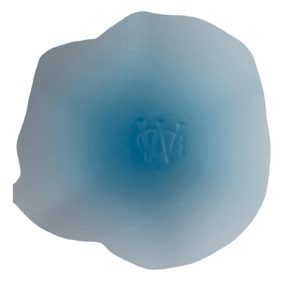 Vintage Westmoreland Glass Pedestal Two handle Compote/Candy Dish Blue Satin - Picture 10 of 15